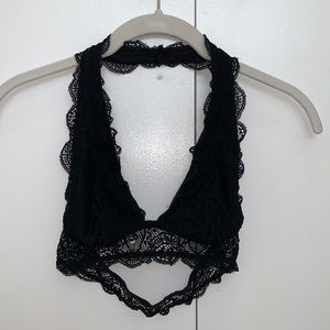 Black Halter Bralette